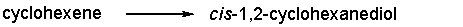 Provide the reagents necessary to carry out the following conversion.   A)  KMnO<sub>4</sub>, NaOH,H<sub>2</sub>O,cold B)  KMnO<sub>4</sub>, H<sub>3</sub>O<sup>+</sup>, 75<sup>o</sup>C C)  H<sub>2</sub>SO<sub>4</sub>, heat D)  1. mCPBA 2. H<sub>3</sub>O<sup>+</sup> E)  none of these