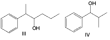 Predict the product for the following reaction.       A)  I B)  II C)  III D)  IV E)  None of these
