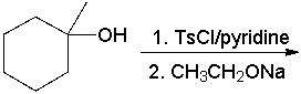 Predict the major product for the following reaction.  