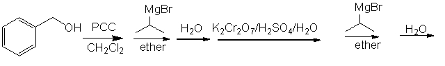 Provide the product for the following reaction sequence.       A)  I B)  II C)  III D)  IV E)  V