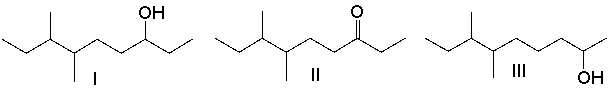 Predict the product, for the following reaction sequence.       A)  I B)  II C)  III D)  IV E)  V