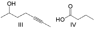 Which one of the following compounds is consistent with the following IR spectrum?   SDBS: National Institute of Advanced Industrial Science and Technology     A)  I B)  II C)  III D)  IV
