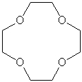What is the correct IUPAC name for the following compound?   A)  12-crown-5 B)  12-crown-4 C)  4-crown-12 D)  12-crown-12 E)  none of these