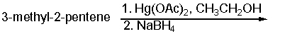 Predict the product for the following reaction.   A)  3-methyl-3-pentanol B)  3-ethoxy-3-methylpentane C)  3-methyl-2-pentanol D)  2-ethoxy-3-methylpentane E)  1-ethoxy-3-methylpentane