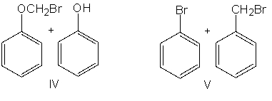 Predict the product(s)  for the following reaction.       A)  I B)  II C)  III D)  IV E)  V