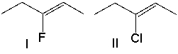 Which of the following alkene groups will produce the stronger signal? Explain why.  
