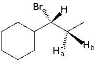 Protons H<sub>a</sub> and H<sub>b</sub> in the following compound are _________.   A)  homotopic B)  enantiotopic C)  diastereotopic D)  mesotopic E)  none of these