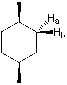 Protons H<sub>a</sub> and H<sub>b</sub> in the following compound are _________.   A)  homotopic B)  enantiotopic C)  diastereotopic D)  mesotopic E)  none of these