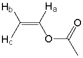 Which of the following J<sub>ab</sub> values is consistent with the following structure?   A)  1.2 Hz B)  6.5 Hz C)  17 Hz D)  20 Hz E)  11 Hz