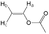 Which of the following J<sub>ac</sub> values is consistent with the following structure?   A)  1.2 Hz B)  6.5 Hz C)  17 Hz D)  20 Hz E)  11 Hz