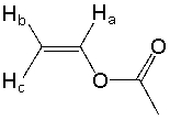Which of the following J<sub>bc</sub> values is consistent with the following structure?   A)  1.2 Hz B)  6.5 Hz C)  14 Hz D)  20 Hz E)  none of these