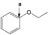 Which of the following <sup>13</sup>C NMR chemical shifts corresponds to C<sub>a </sub>in the following compound?   A)  100 - 150 ppm B)  200 - 220 ppm C)  60 - 90 ppm D)  45 - 60 ppm E)  45 - 80 ppm