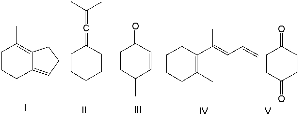 Classify the following compounds as having cumulated, conjugated or isolated double bonds?  