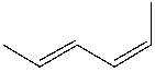 What is the IUPAC name for the following compound?   A)  (2E, 4Z) -2,4-hexadiene B)  (2E, 4Z) -1,4-dimethyl-1,3-butadiene C)  (2Z, 4Z) -1,4-dimethyl-1,3-butadiene D)  (2Z, 4Z) -2,4-hexadiene E)  None of these