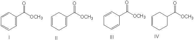 Predict the product for the following Diels-Alder reaction.     A)  I B)  II C)  III D)  IV E)  None of these