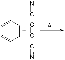 Predict the major product for the following Diels-Alder reaction.  