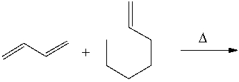 Predict the major product for the following Diels-Alder reaction.  