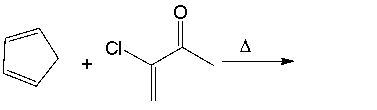 Predict the major product for the following Diels-Alder reaction.  