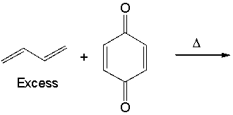 Predict the product for the following Diels-Alder reaction.  