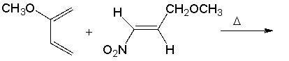 Predict the major product for the following Diels-Alder reaction.  