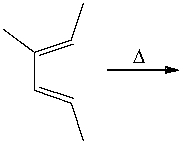 Predict the product for the following electrocyclic reaction.  