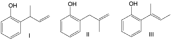 Predict the product for the following Claisen rearrangement.       A)  I B)  II C)  III D)  IV E)  V