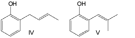 Predict the product for the following Claisen rearrangement.       A)  I B)  II C)  III D)  IV E)  V