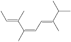  Use Woodward-Fieser rules to estimate the  \lambda <sub>max</sub> for the following compound.   