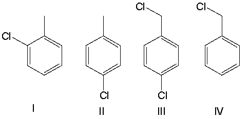 Provide the structure of the major product(s)  for the following reaction.     A)  I B)  II C)  III D)  IV E)  Both I and II