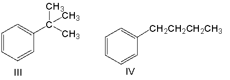 Predict the major product for the following reaction.       A)  I B)  II C)  III D)  IV E)  none of these