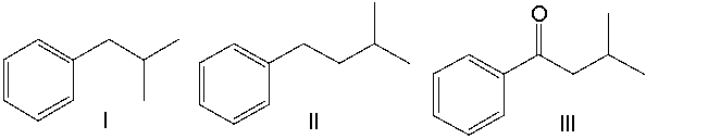 Predict the structure of the major product for the following reaction.       A)  I B)  II C)  III D)  IV E)  V