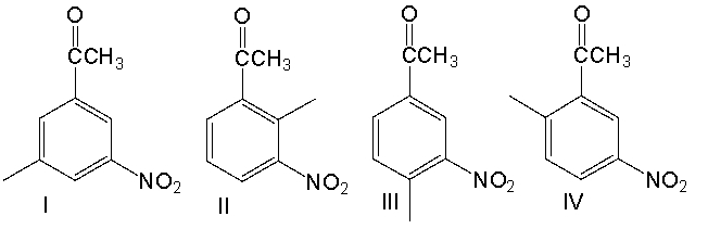 Predict the major product for the following reaction.     A)  I B)  II C)  III D)  IV E)  no reaction