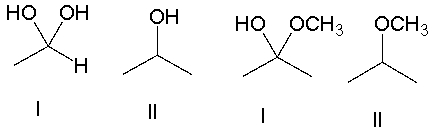 Predict the product for the following reaction.     A)  I B)  II C)  III D)  IV E)  none of these