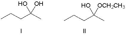 Predict the product for the following reaction.       A)  I B)  II C)  III D)  IV E)  none of these