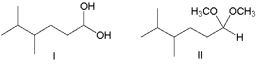 Predict the product for the following reaction.         A)  I B)  II C)  III D)  IV E)  V