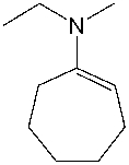 Provide the reactants that will form the following enamine.  