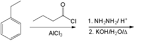 Provide the major product for the following reaction sequence.       A)  I B)  II C)  III D)  IV E)  V