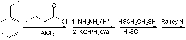 Provide the product for the following reaction sequence.       A)  I B)  II C)  III D)  IV E)  V
