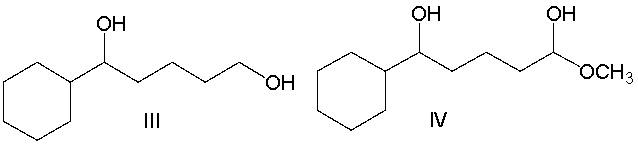 Provide the product of the following reaction.       A)  I B)  II C)  III D)  IV