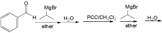 Predict the product for the following reaction sequence.       A)  I B)  II C)  III D)  IV E)  V