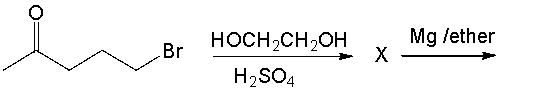 Provide structures for the intermediates and final product.    