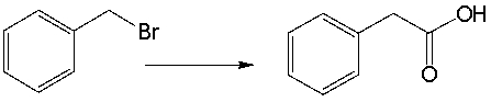 Provide the reagents necessary to carry out the following conversion.   A)  1. Mg/ether 2)  CO<sub>2</sub> 3)  H<sub>3</sub>O<sup>+</sup> B)  1. NaOH 2)  KMnO<sub>4</sub>/NaOH/H<sub>2</sub>O 3)  H<sub>3</sub>O<sup>+</sup> C)  1. NaCN D)  A and C E)  all of these