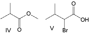 Predict the product for the following reaction sequence.       A)  I B)  II C)  III D)  IV E)  V