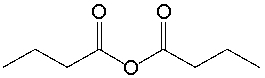 What is the common name for the following compound?   A)  propanoic anhydride B)  butanoic anhydride C)  propionic anhydride D)  pentanoic anhydride E)  butyric anhydride