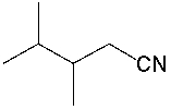  What is the IUPAC name for the following compound?   A)  2,3-dimethylbutanenitrile B)  ( \alpha , \beta -dimethylbutyrnitrile)  C)  ( \beta , \gamma -dimethylbutyrnitrile)  D)  3,4-dimethylbutanenitrile E)  3,4-dimethylpentanenitrile 