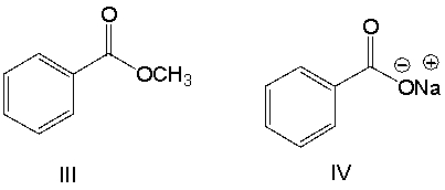 Rank the following carboxylic acid derivatives in decreasing order (most to least)  of reactivity towards nucleophilic substitution.     A)  I > IV > III > II B)  II > III > IV > I C)  I > III > II > IV D)  III > IV > II > I E)  IV > I > III > II