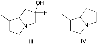 Predict the product for the following reaction.       A)  I B)  II C)  III D)  IV E)  I and II