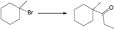 Propose a stepwise synthesis for the following conversion.  