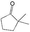 Provide both resonance structures of the enolate formed when the following ketone is treated with a base.  