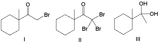 Predict the major product for the following reaction.       A)  I B)  II C)  III D)  IV E)  V